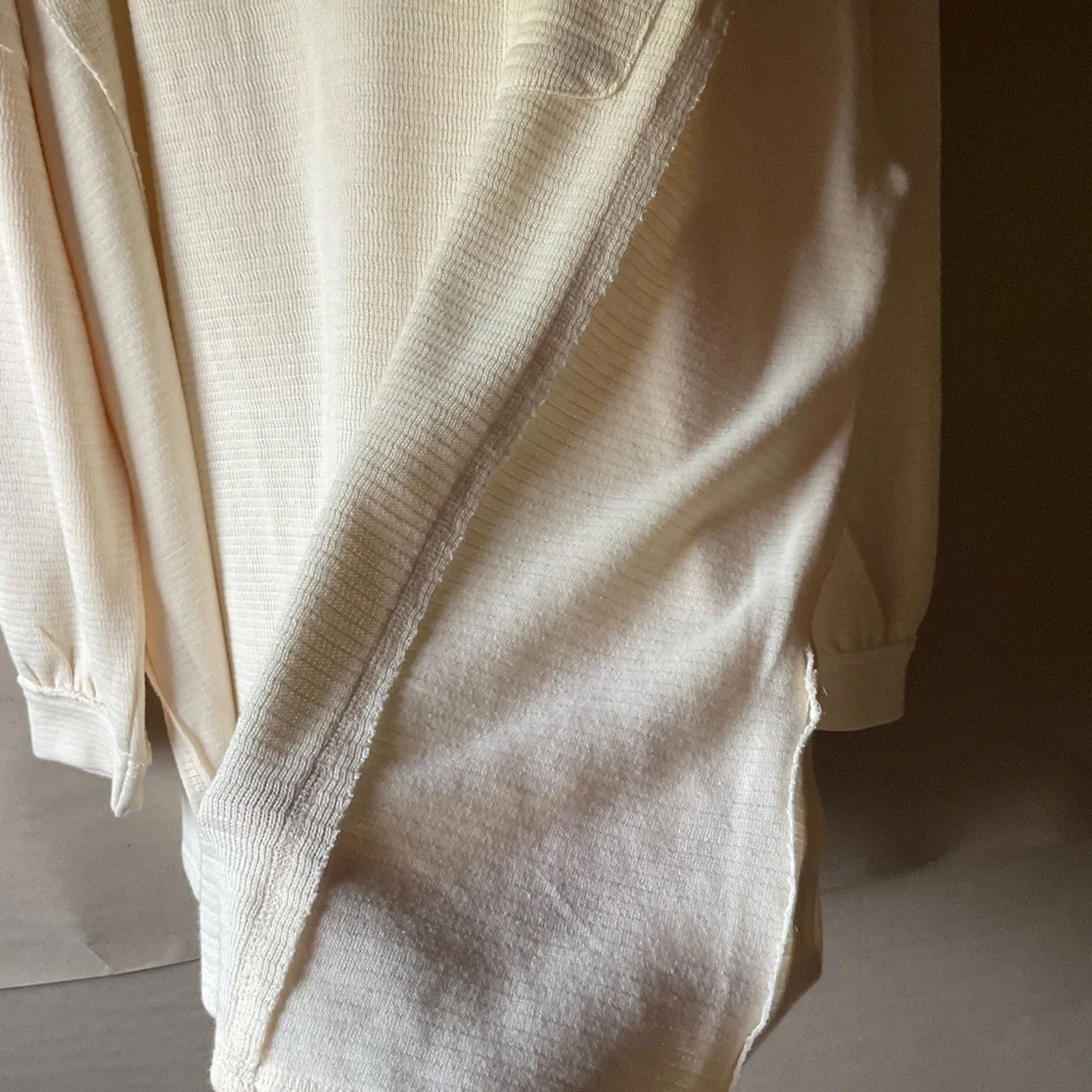 Perch by blu pepper top. Cream. Long sleeve. Size 1X